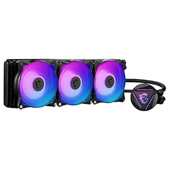 【中古】MSI MAG Core Liquid 360R V2 飾り気の無い水冷中央処理装置冷房装置 LGA1700相応う FN1669 黒いこと