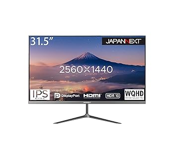 【中古】JAPANNEXT 31.5in WQHD2560 x 1440 液晶管する JN-IPS315WQHDR HDMI DP