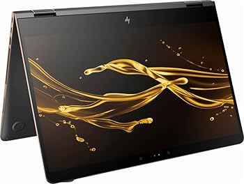 【中古】旧型 HP Spectre x360 2-in-1 15.6インチ 4K UHD Touch、Intel i7 第8世代 CPU 16GB RAM、512GB SSD ダークアッシュシルバー - 3年 McAfee Inter