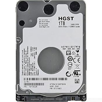 【中古】HGST 日立 2.5inch HDD 1肺結核 SATA 7粍厚 128MB現ナマ HTS541010B7E610