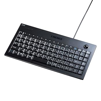 【中古】サンワサプライ トラックボールキーボード SKB-TR03BK