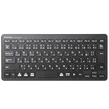 【中古】エレコム キーボード Bluetooth パンタグラフ ミニキーボード Windows・Mac・iOS・Android対応 変換 無変換 メニューキー搭載 ブラック TK-FBP10