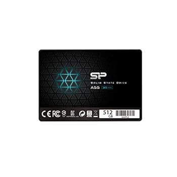 【中古】SP Silicon Power シリコンパワー SSD 512GB 3D NAND採用 SATA3 6Gbs 2.5インチ 7mm PS4動作確認済 3 A55シリーズ SP512GBSS3A55S25