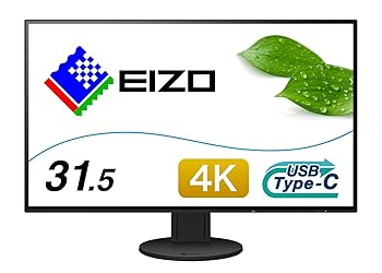 【中古】EIZO FlexScan 31.5in 見せびらかす 管する 一こま受け答え 4K UHD IPS USBType-C HDMI DisplayPort 5 EV3285-BK