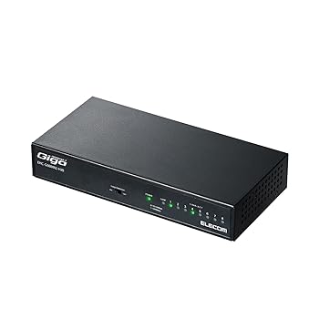 【中古】【39shop】エレコム★スイッチングハブ ギガビット 8ポート 金属筐体 マグネット付 電源内蔵 ブラック 簡易パッケージ EHC-G08MN2A-HJB（良い）｜ドリエム店 10,617円
