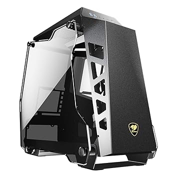 【中古】COUGAR PCケース CONQUER ESSENCE オープンフレームデザイン 強化ガラスカバー採用 国内正規品 ブラック