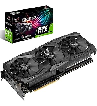 【中古】ASUS NVIDIA GeForce RTX 2070積み上げる トリプルファンモデル 黒いこと 8GB ROG-STRIX-RTX2070-O8G-GAMING