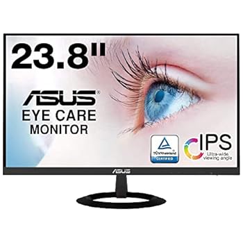 【中古】【39shop】ASUS★フレームレス モニター VZ249HR 23.8インチフルHDIPS薄さ7mmブルーライト軽減フリッカーフリーHDMI,D-subスピーカー3（良い）｜ドリエム店