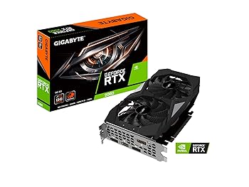 【中古】GIGABYTE Geforce RTX 2060 OC GG グラフィックカード WINDFORCEファン2個 6GB 192ビット GDDR6 GV-N2060OC-6GD ビデオカード