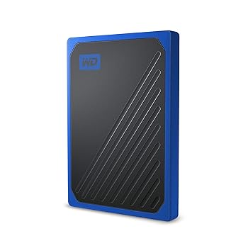 【中古】WD ポータブルSSD 500GB USB3.0 ブルー My Passport Go 外付け 3 PS4 Xbox Oneメーカー動作確認済WDBMCG5000ABT-WESN
