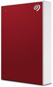 【中古】Seagate Backup Plus ポータブルHDD PS5PS4動作確認済み 5TB 赤 バックアップソフト付 3 STHP5000403