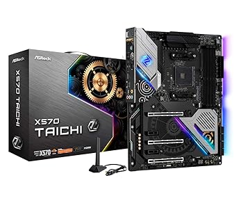【中古】ASRock マザーボード X570 Taichi AMD Ryzen 5000 シリーズ CPU Soket AM4 対応 X570 ATX マザーボード 国内正規代理店品