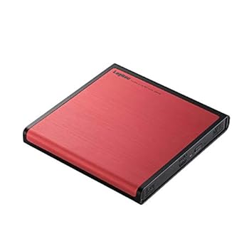 【中古】ロジテックエレコム DVDドライブUSB2.0レッド LDR-PMJ8U2LRD