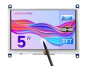【中古】【39shop】waveshare★5 Inch Resistive Touch Screen LCDB 800X480 High Resolution HDMI USB Interface for Raspberry PiBB BlackBanana Pi MainboardRasp（良い）｜ドリエム店