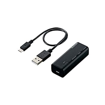 【中古】エレコム WiFiルーター 無線LAN ポータブル 300Mbps USBケーブル WRH-300BK3-S