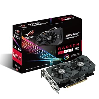 【中古】ASUSTek R.O.G. STRIXシリーズ AMD Radeon RX460搭載ビデオカード STRIX-RX460-O4G-GAMING