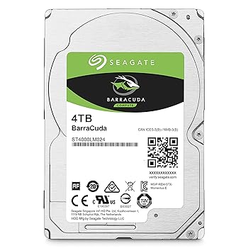 【中古】Seagate ST4000LM024 2.5インチ内蔵ハードディスク 4TB 15mm厚 BarraCuda