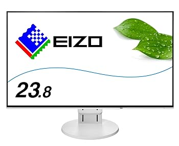 【中古】EIZO FlexScan 23.8in 見せびらかす 管する 盛りだくさんHDIPSパネルノングレアホワイト5 無輝点 EV2451-RWT