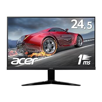 【中古】Acer ゲーミングモニター KG251Qbmiix 24.5インチ 応答速度1msFree Syncフレームレススピーカー内蔵