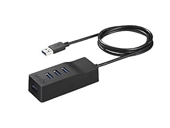 【中古】バッファロー BSH4A310U3BK USB3.0 4Pハブ ブラック