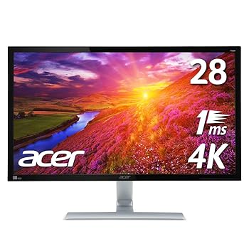【中古】Acer 4K モニター ディスプレイ RT280Kbmjdpx 28インチ 3840x2160TN1msスピーカー内蔵HDMI端子対応