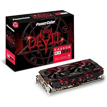 【中古】PowerColor ビデオカード AMD RADEON RX580搭載 AXRX580 8GBD5-3DHOC