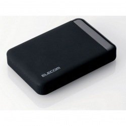 【中古】エレコム ポータブルHDD ハードウェア暗号化 1TB