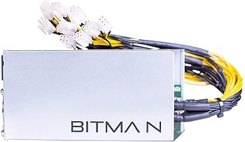 【中古】AntMinerワット数APW3 ++ 1200W @ 110v 1600W @ 220v、10繋ぎ付 その他-パソコン・周辺機器