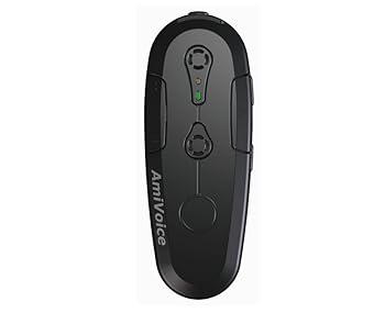 【中古】AmiVoice Front WT01ブラック リモートワーク テレワーク Web会議 オンライン商談 オンライン授業 Webセミナー に最適 Bluetooth ウェアラブルマ