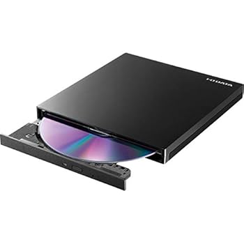 【中古】【39shop】アイ・オー・データ機器★USB3.1 Gen1 Type-C対応 バスパワー駆動ポータブルDVDドライブピアノブラック DVRP-UT8C2K（非常に良い）｜ドリエム店