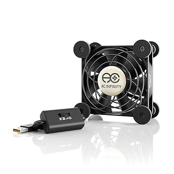 【中古】AC Infinity MULTIFAN S1 静音 80粍 USB Fan 落ち居る気違い UL御墨付き済み 傍受機 DVR プレイステーション Xbox マイコン 収納家具 落ち居る デュアル