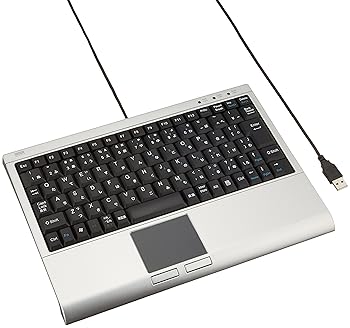 【中古】サンワサプライ タッチパッド付キーボード SKB-TP01SVN