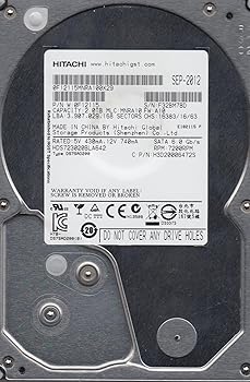 【中古】hds723020bla642、PN 0 F12115、MLC mnra10、Hitachi 2tb SATA 3.5ハードドライブ
