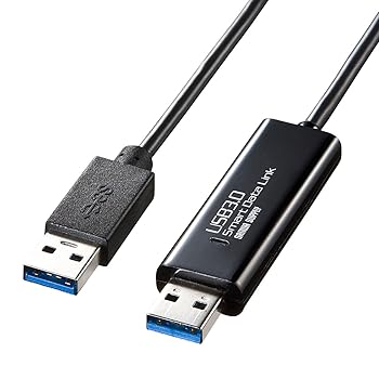 【中古】【39shop】サンワサプライ★ドラッグ&ドロップ対応USB3.0リンクケーブルMacWindows対応 KB-USB-LINK4（良い）｜ドリエム店