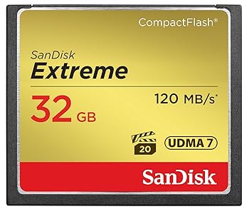 【中古】SANDISK サンディスク 32GB Compact Flash Memory 読取速度 最大 120MB 秒 書込速度 最大 85MB秒 Extreme SDCFXSB-032G-G46 海外パッケー