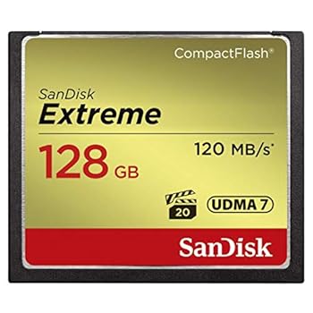 【中古】SanDisk  サンディスク  128GB Extreme コンパクトフラッシュカード SDCFXSB-128G-G46  海外パッケージ