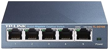 【中古】TP-Link スイッチングハブ 101001000Mbps Gigabit 5ポート 金属筺体 ライフタイム TL-SG105