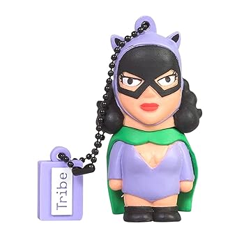 【中古】GreyStar TRIBE DC喜歌劇 キャットウーマン USB 閃光電球記憶装置 運転 DC comics Cat Woman FD031504