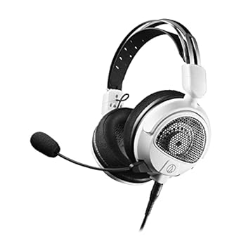 【中古】オーディオテクニカ ATH-GDL3 WH ゲーミングヘッドセット開放型PCPS4PS5SwitchXbox One取り外しマイク 3.5mmステレオ4 極ミニプラグ ホワイト
