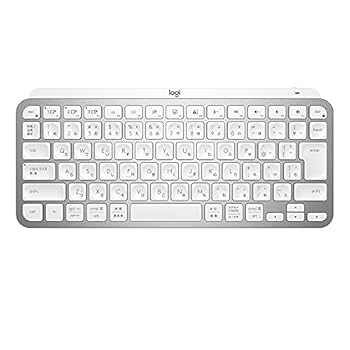 【中古】【39shop】ロジクール★MX KEYS mini KX700PG ミニマリスト ワイヤレス イルミネイテッド キーボード ペイルグレー 充電式 bluetooth Logi Bolt Unifying非(非常に良い)|ドリエム店