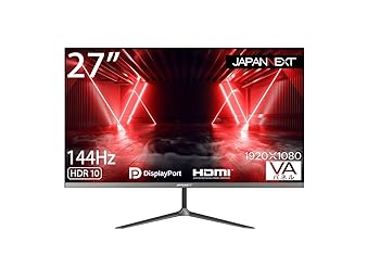 【中古】JAPANNEXT JN-VG27144FHDR 27in 144サイクル HDR相応う 盛りだくさん固定ディスクゲーミングモニター