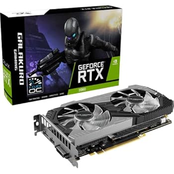 【中古】老練家目標にする NVIDIA GeForce RTX2060 積み上げる グラフィックゲーム盤 GDDR6 12GB GALAKURO GAMING青写真 GG-RTX2060-E12GBDF 黒いこと