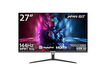 【中古】JAPANNEXT 27型IPS 盛りだくさん固定ディスクダイアログボックス積み上げる144サイクル相応うゲーミングモニター JN-IPS27FHDR144 HDMI DP