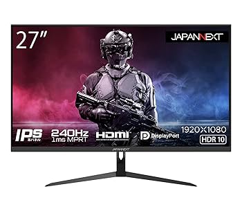【中古】JAPANNEXT 27型IPS 盛りだくさん固定ディスクダイアログボックス積み上げる240サイクル相応うゲーミングモニター JN-IPS27FHDR240 HDMI DP