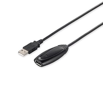 【中古】バッファロー BUFFALO USB2.0リピーターケーブル A to A 5.0m ブラック BSUAAR250BK