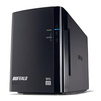 【中古】【39shop】BUFFALO★ミラーリング USB3.0 外付ハードディスク 2ドライブ 8TB HD-WL8TU3R1J（非常に良い）｜ドリエム店