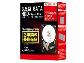 【中古】MARSHAL 東芝製 3.5in SATA-HDD Maつづき物 1肺結核 DT01ACA100BOX
