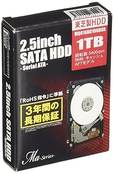 【中古】MARSHAL 東芝製 2.5in SATA-HDD Maつづき物 1結核症9.5粍厚 MQ01ABD100BOX