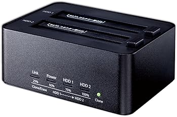 【中古】老練家目標にする SSDHDD照明ランプ 2.5型\u00263.5型相応う USB3.0繋ぎ合わせる パソコン受け答えでクローンHDD内資料を2台同時に完膚なきまで消え失せる能力のある KURO-DACHICLONE+ERASEU3