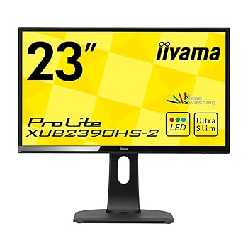 【中古】【39shop】iiyama★ディスプレイ モニター XUB2390HS-B2 23インチフルHDスリムベゼルHDMI端子付(非常に良い)|ドリエム店
